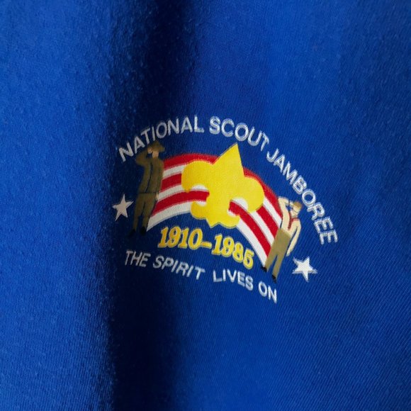 80s Vintage Jerzees By Russell National Scout Jamboree T Shirt USA 1985 Medium M - Picture 7 of 16